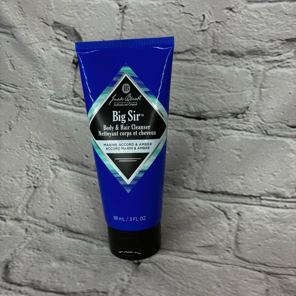 Jack Black Big Sir Body &‎ Hair CLEANSER Marine & Amber Accord 3 FL OZ SEALED